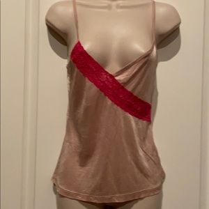 Sparkle V-neck lace tank top